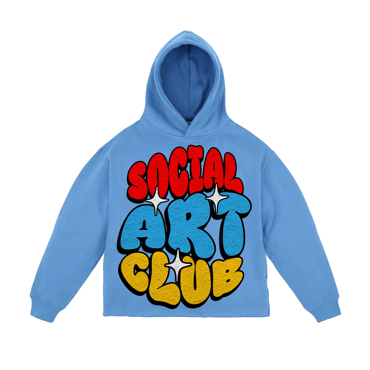 KIDS SOCIAL ART CLUB CROP HOODIE