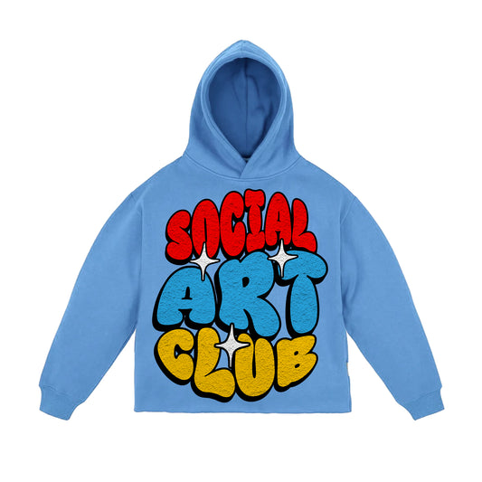 KIDS SOCIAL ART CLUB CROP HOODIE