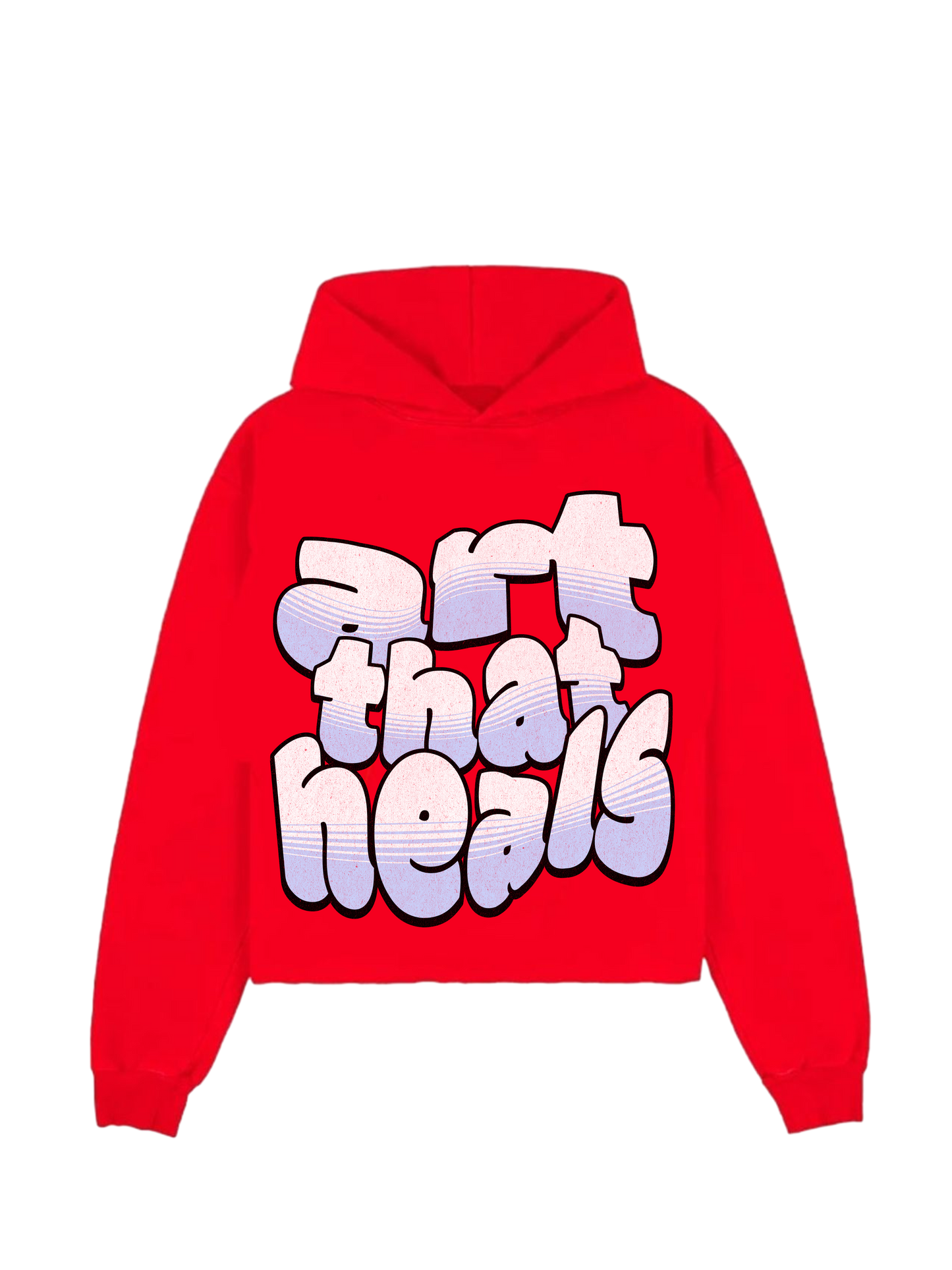 KIDS ART THAT HEALS CROP HOODIE