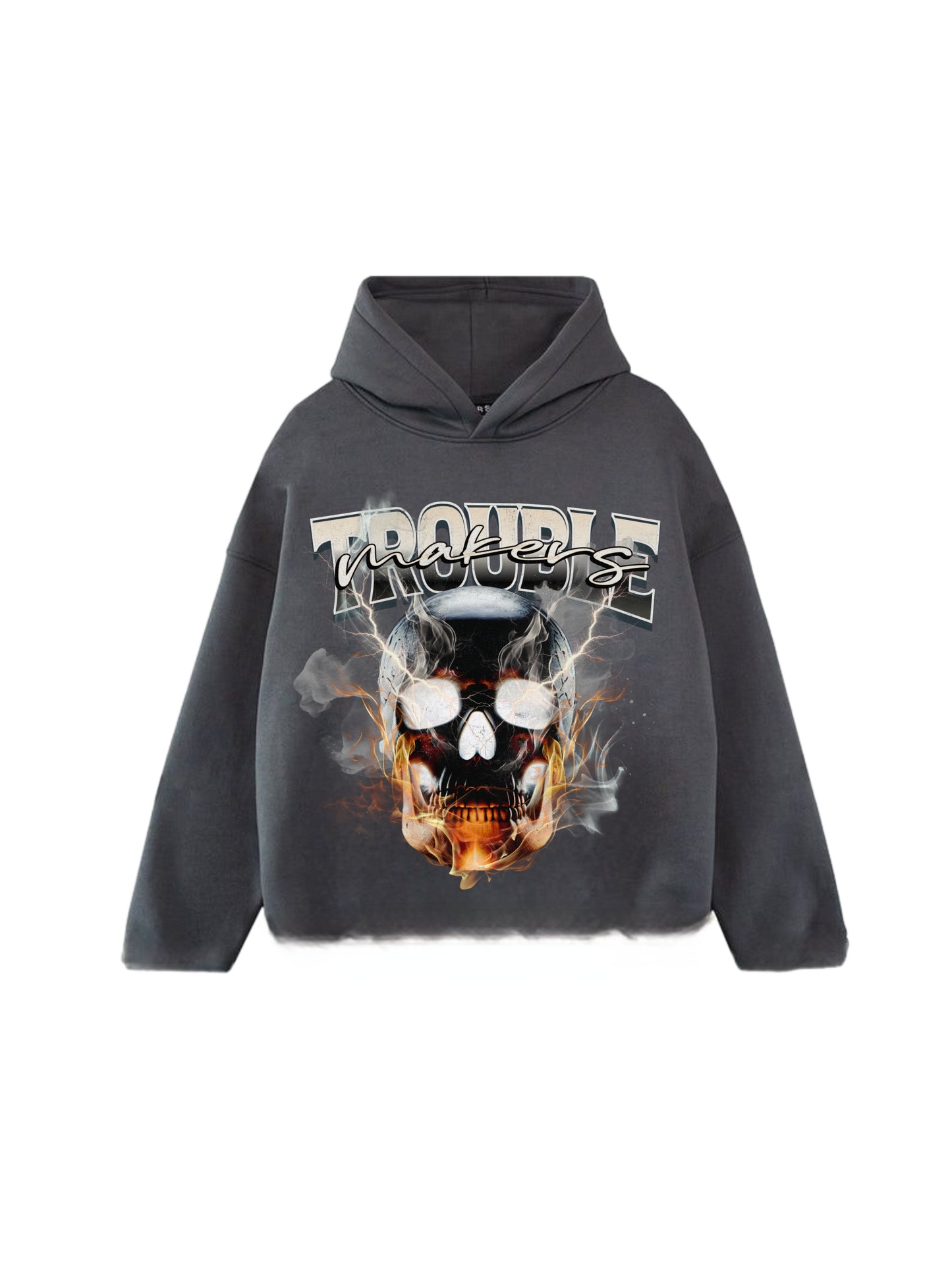 TROUBLE MAKERS CROP HOODIE