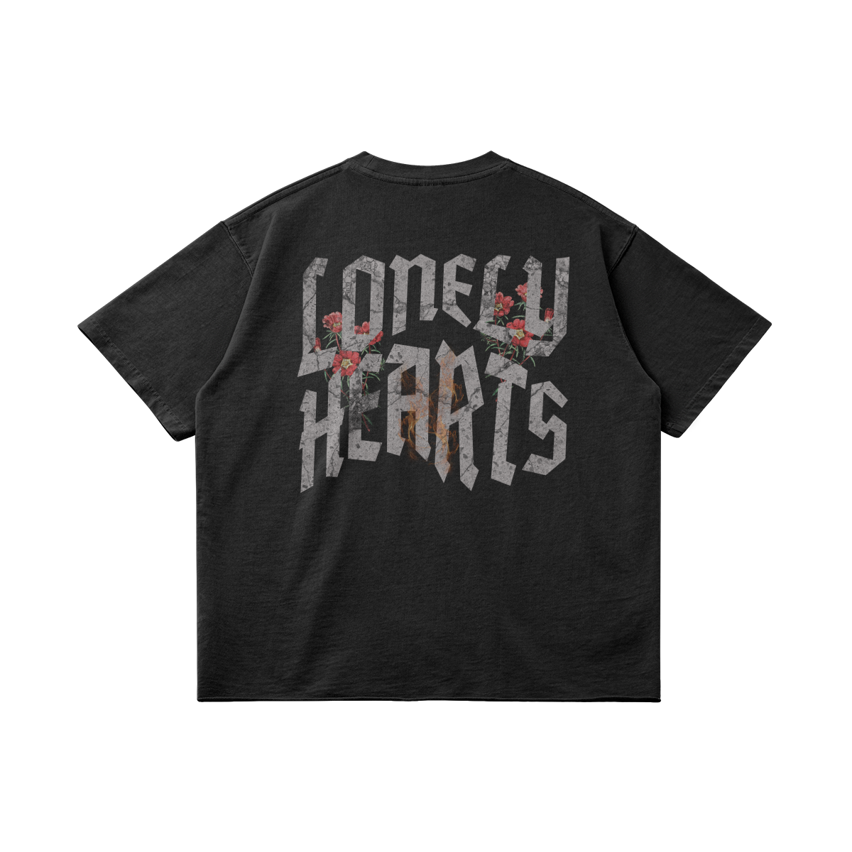 BROKEN HEARTS FADED BOXY TEE