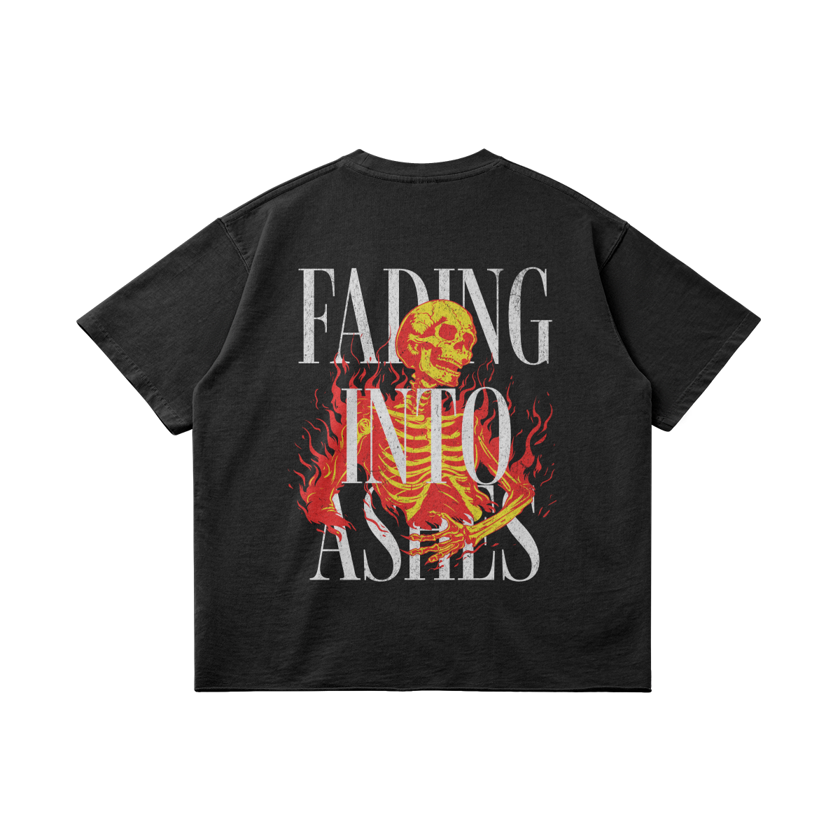 FADING INTO ASHES FADED BOXY TEE