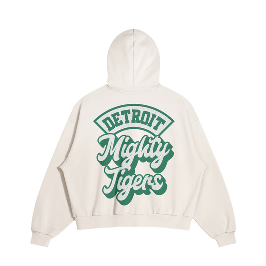 MIGHTY TIGERS DISTRESSED HOODIE