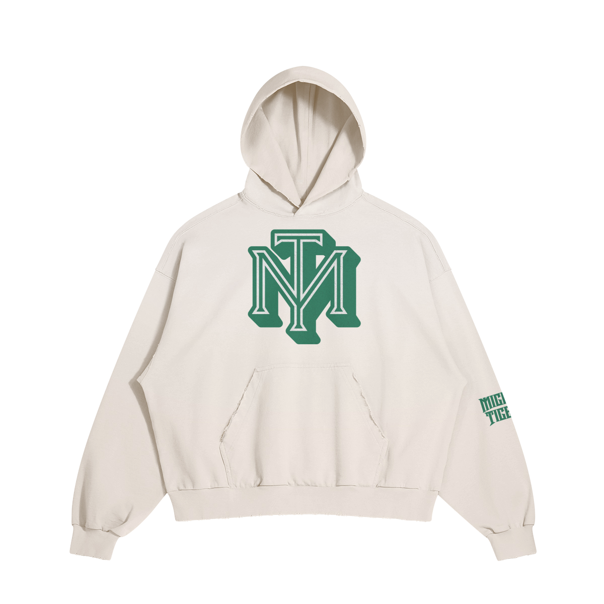 MIGHTY TIGERS DISTRESSED HOODIE