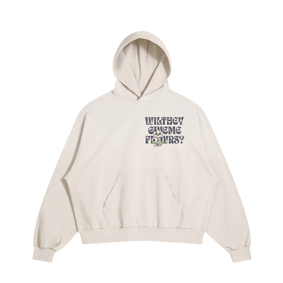 THE FLWR COMPANY DISTRESSED HOODIE