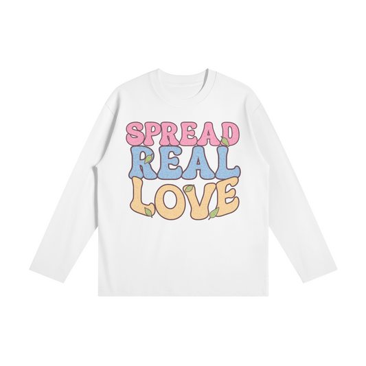 SPREAD REAL LOVE LONG SLEEVE TEE