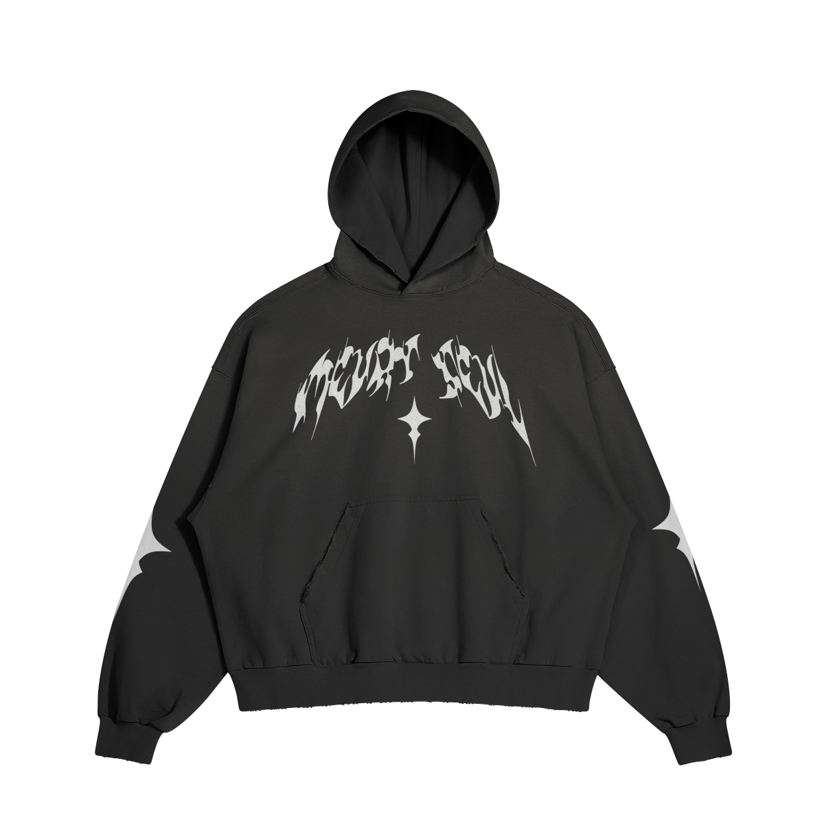 REVENGE GIVES JOY DISTRESSED HOODIE