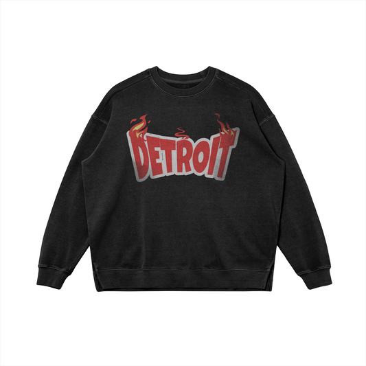 DETROIT OVERSIZED CREW NECK