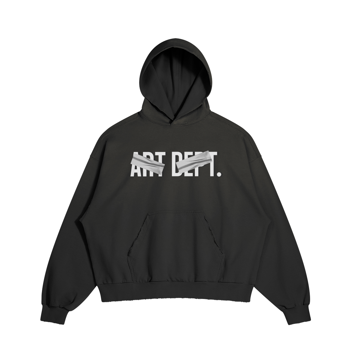 ART DEPT. DISTRESSED BOXY HOODIE