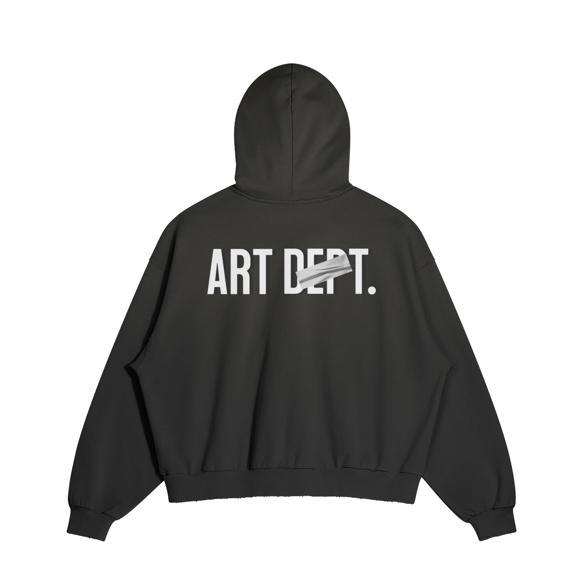 ART DEPT. DISTRESSED BOXY HOODIE