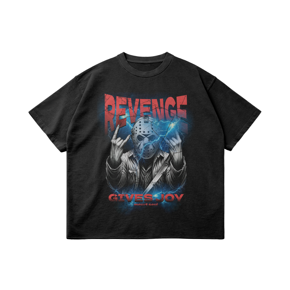 REVENGE GIVE JOY FADED BOXY TEE