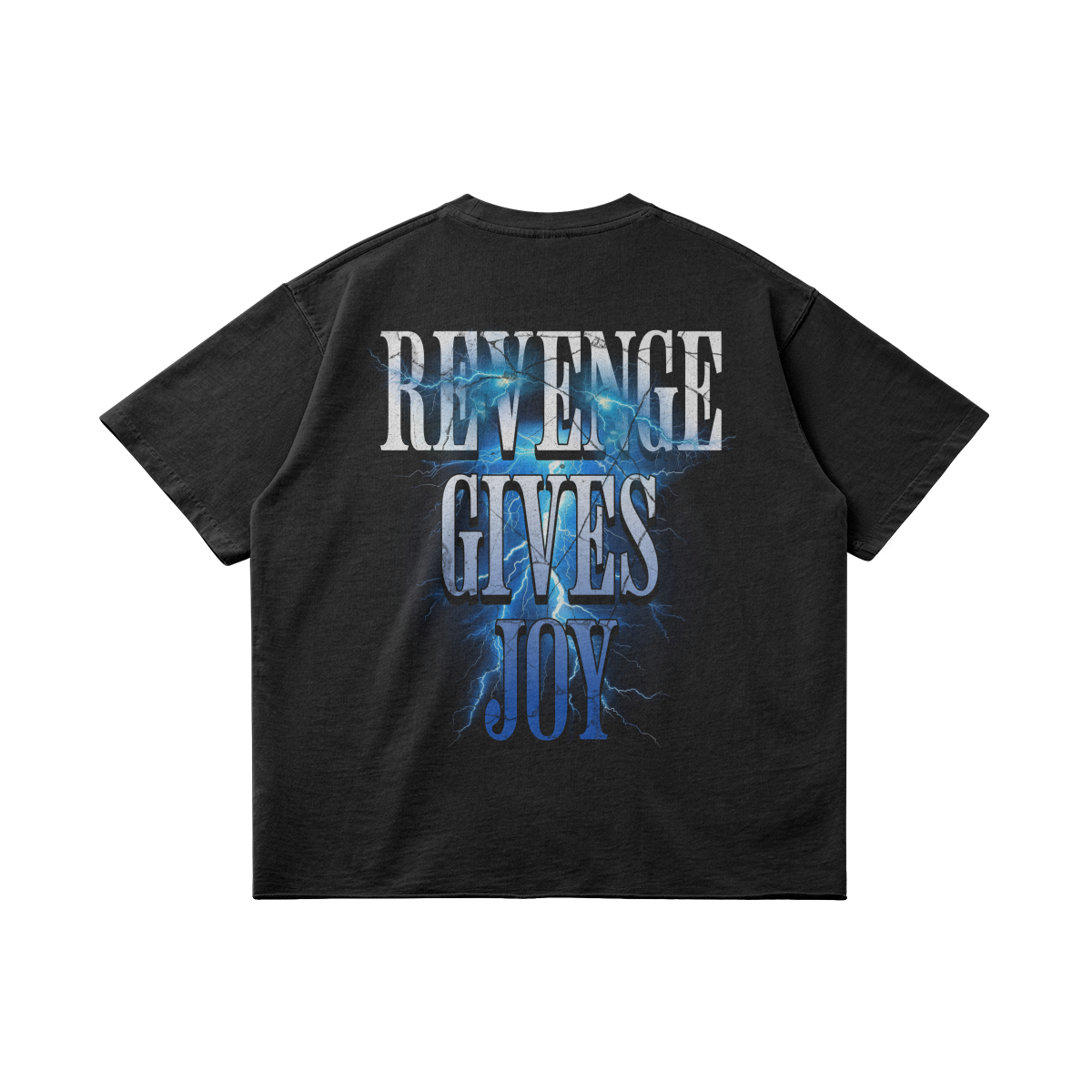 REVENGE GIVES JOY FADED BOXY TEE