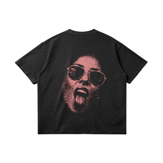 GIRLS CUM FIRST FADED BOXY TEE